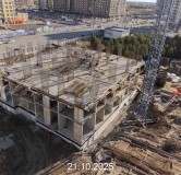 Ход строительства дома 10 в ЖК Прео-8 -