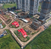 Ход строительства дома 2, 4 этап в ЖК Чижи -