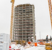 Ход строительства дома 1 в ЖК Пайер -